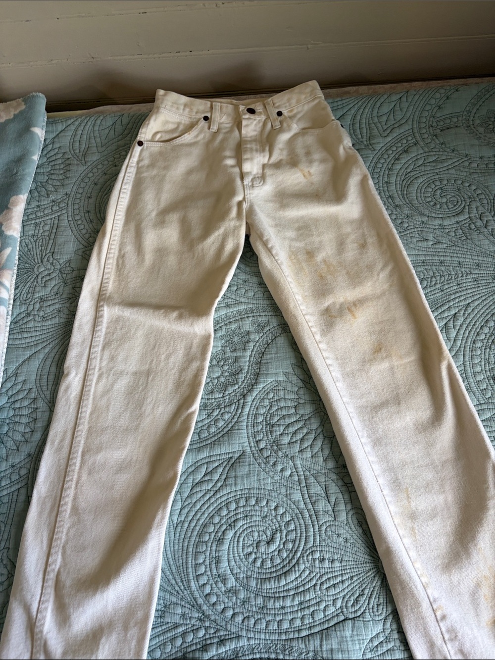 Women's Straight-Leg White Jeans